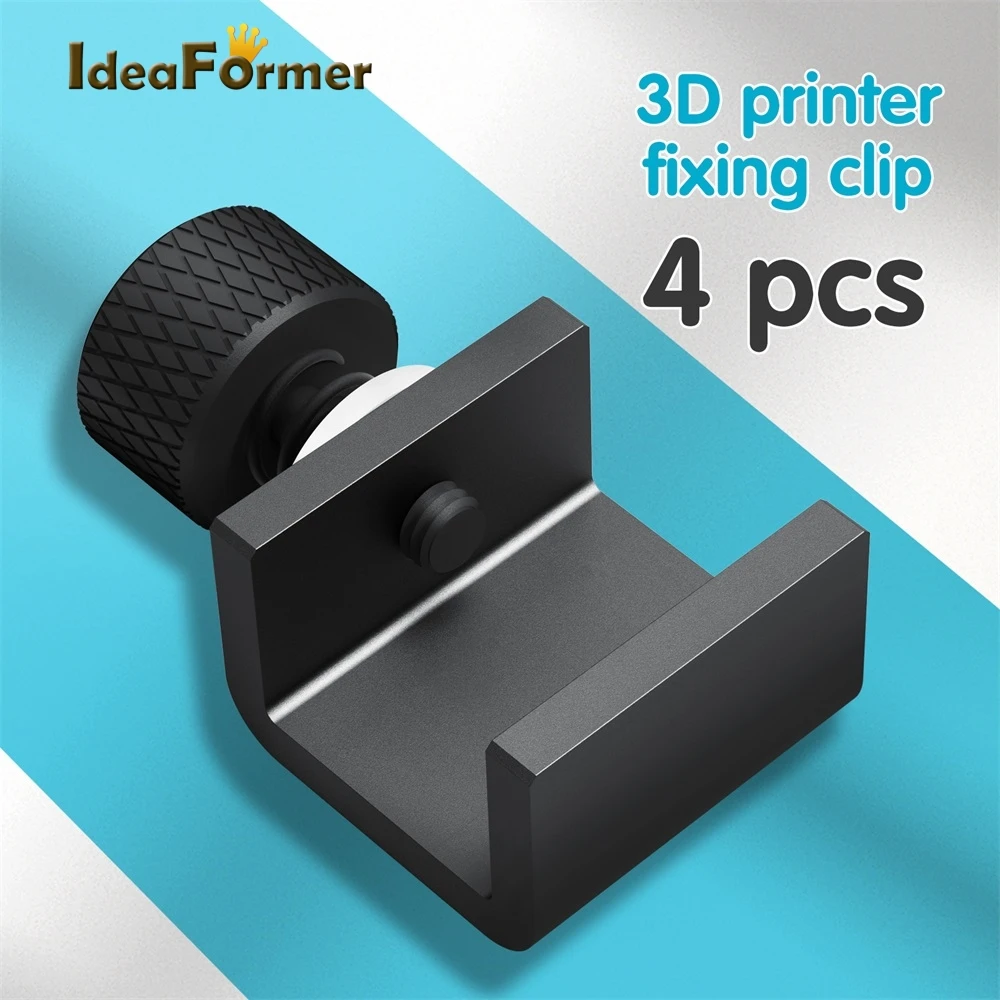 1/4/8 шт. Зажим для 3D принтера для Кровати, Алюминиевые Регулируемые Стеклянные Зажимы для Кровати, Крепление для Платформы 3D Принтера Ender 3 V2 CR-10, Детали для тепловой кровати 0