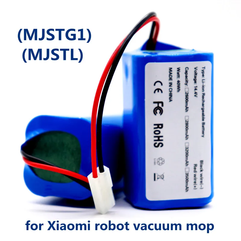 14,8 В 2600 мАч 18650 Аккумуляторная Батарея для Xiaomi Mi Robot Vacuum-mop Essential (MJSTG1) Робот-пылесос 14,4 В xiaomi g1 аккумулятор 0