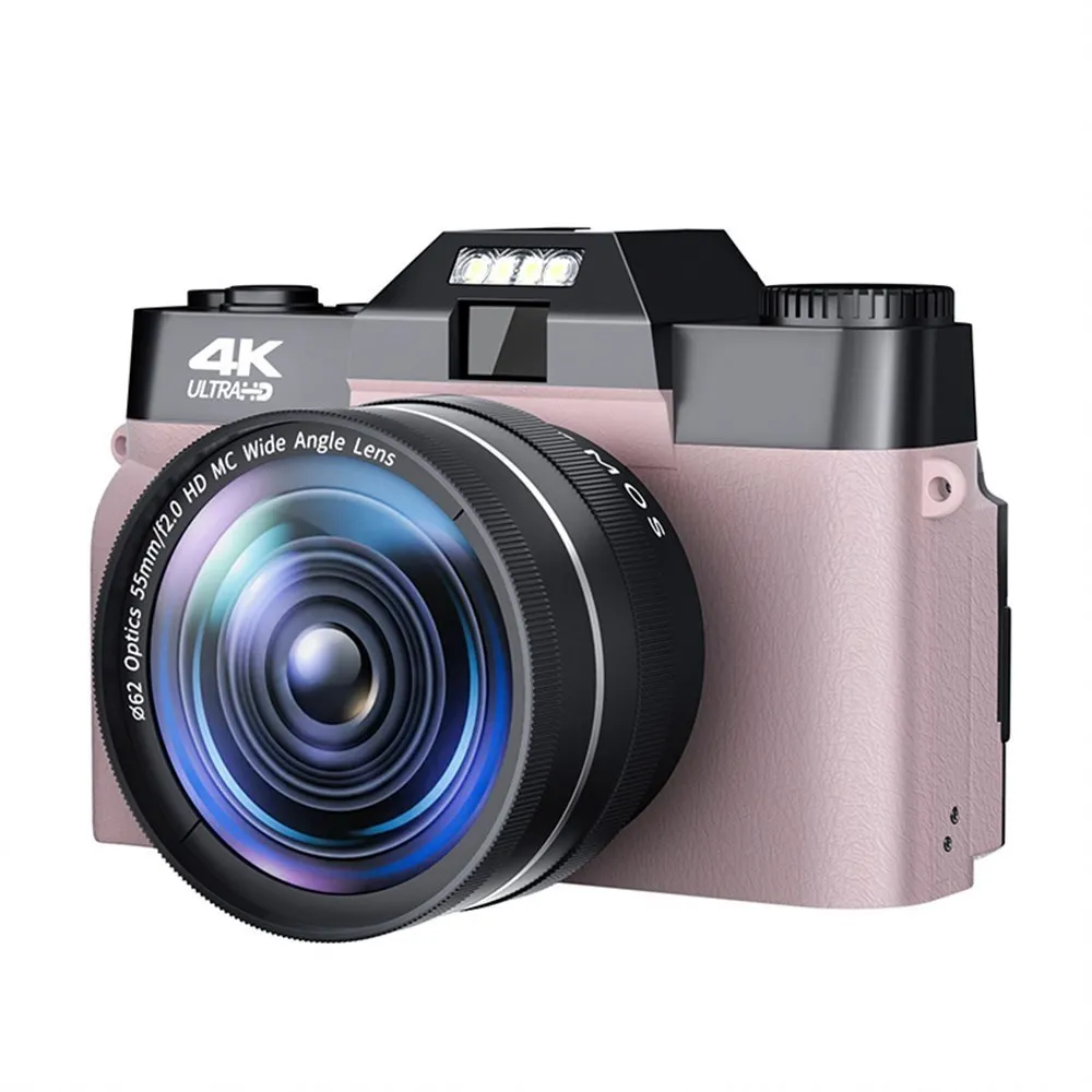 2023 48-Мегапиксельная цифровая фотокамера для фотосъемки, 3-Дюймовая Видеокамера с откидным экраном, 16-КРАТНЫЙ Зум, Потоковая видеокамера 4K, Многоцветная  2