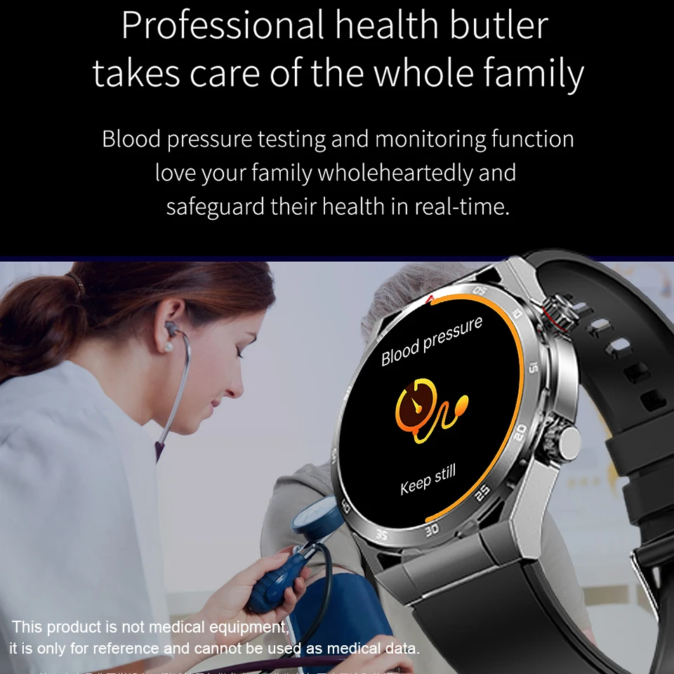 2023 Новый безболезненный неинвазивный уровень сахара в крови, Высококачественные умные часы для здоровья, температурный монитор для мужчин, женский браслет для сердечного ритма, здоровый браслет 2