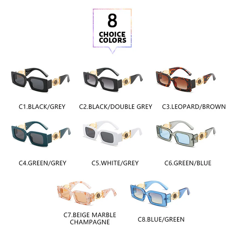 2023 Прямоугольные Солнцезащитные очки, Женские Винтажные Роскошные Брендовые Дизайнерские Солнцезащитные очки для женской моды, отдыха на открытом воздухе, lentes de sol UV400 3