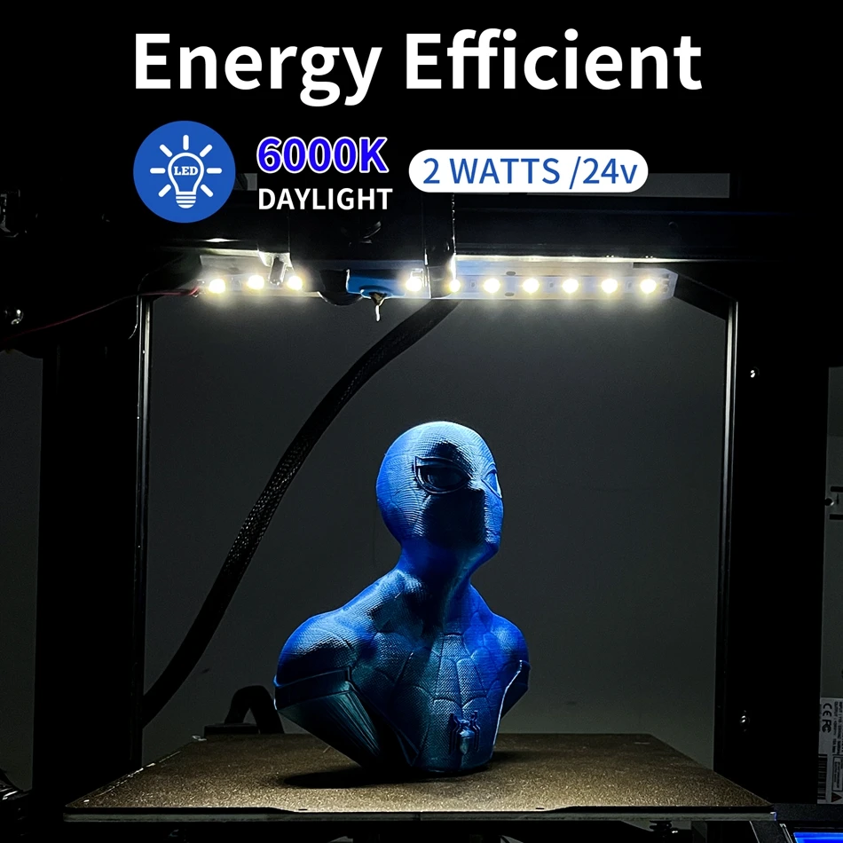 3D Принтер Светодиодный Комплект Световой Панели 24 В 2 Вт 6000 К Светодиодный Чип Энергосберегающая Лампа Для Ender 3/3 Pro/3 V2/CR6 SE Аксессуары 2