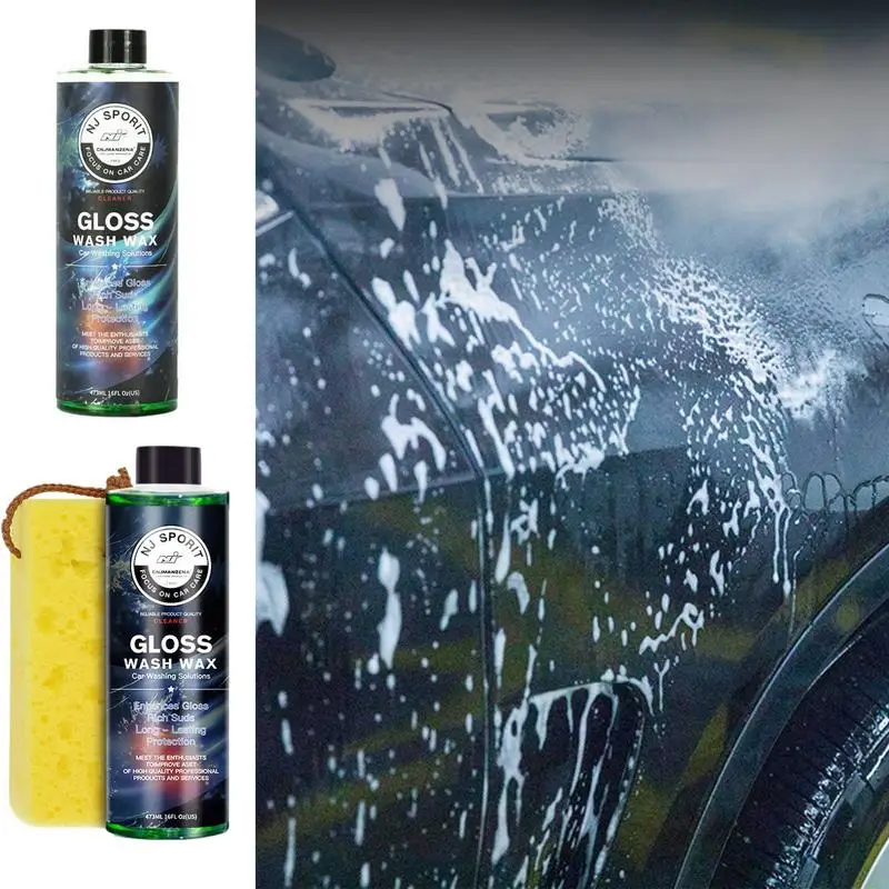450 мл Жидкости для мытья автомобиля, воск, покрытый стеклом, автомобильный раствор для мытья автомобиля, полироль для автомобилей RVS 0