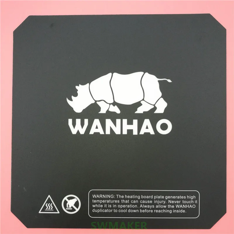 5 шт. запасные части для 3D-принтера Wanhao i3, печать, наклейка на кровать с подогревом, Prusa i3, нагревательная пластина, лента для сборки, черный 200 мм/214 мм/220 мм 1