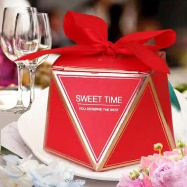 50шт Новая Свадебная Коробка конфет Индивидуальность Креативный Бриллиантовый Тип Бронзирующая Свадебная коробка конфет Полая Подарочная коробка 1