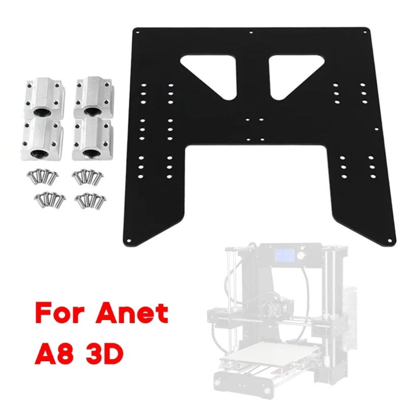 6 мм толщиной, алюминиевая Y-образная каретка, анодированная пластина, обновление для 3D-принтера anet A8 A6 1