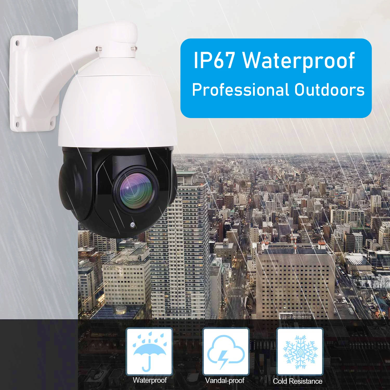 8-мегапиксельная 4K PTZ IP-камера, Открытый 30-кратный зум, CCTV Onvif H.265, Купольная POE аудио Камера Безопасности, слот для SD-карты 5