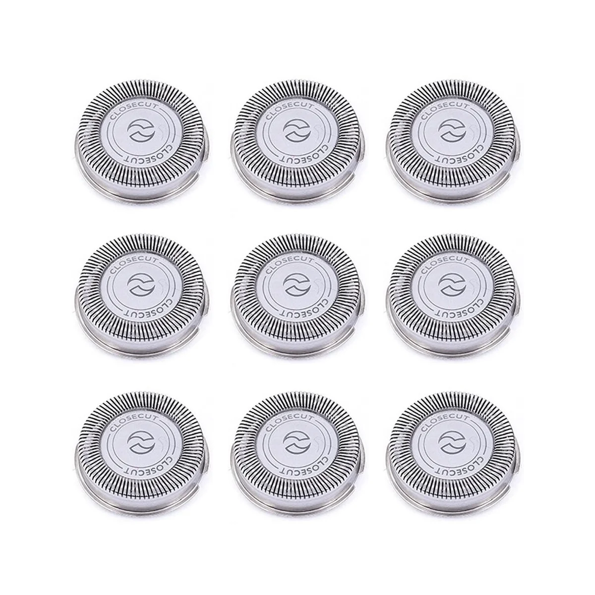 9 упаковок сменных головок SH30 для бритв серии 3000, 2000, 1000 и S738 с прочными острыми лезвиями 0