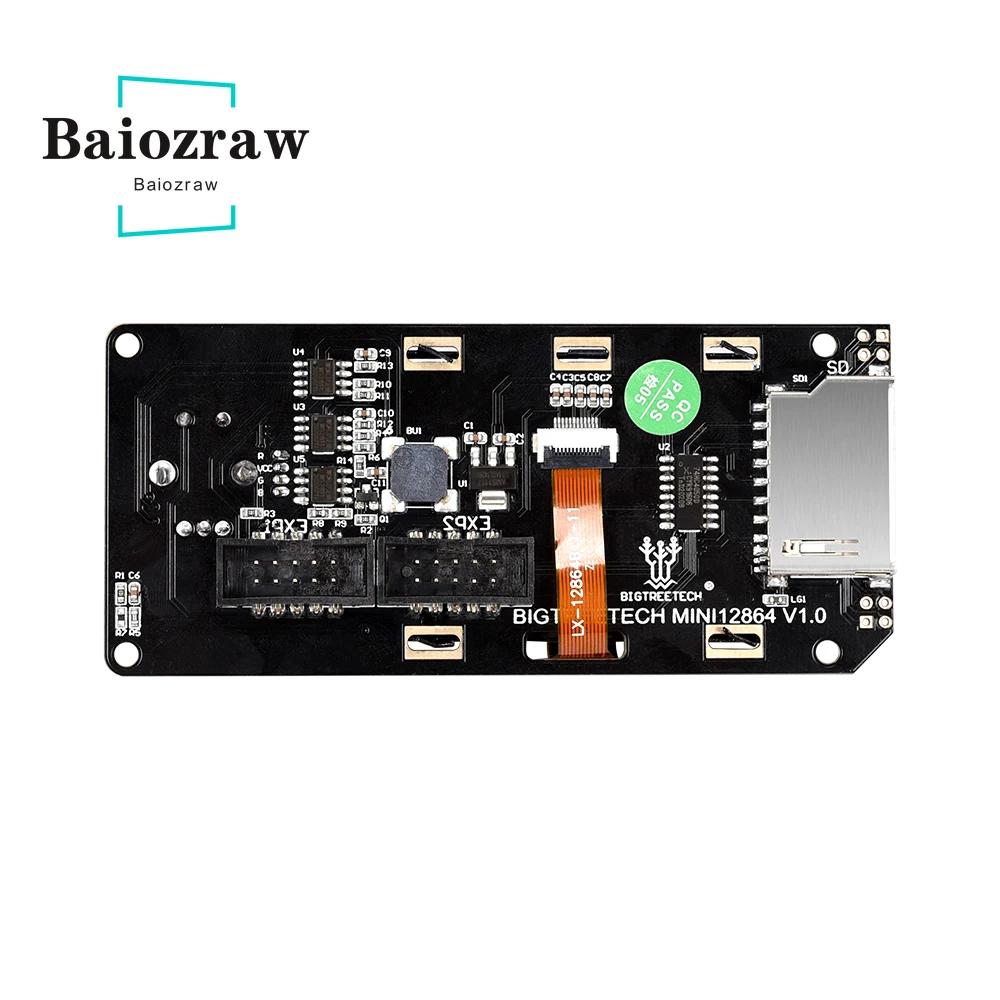 Baiozraw BTT Mini 12864 V1.0 Экран дисплея ЖК-дисплей для Voron 2,4 SKR 1,3 SKR Pro SKR 1,4 MKS BTT Mini 12864 V1 1