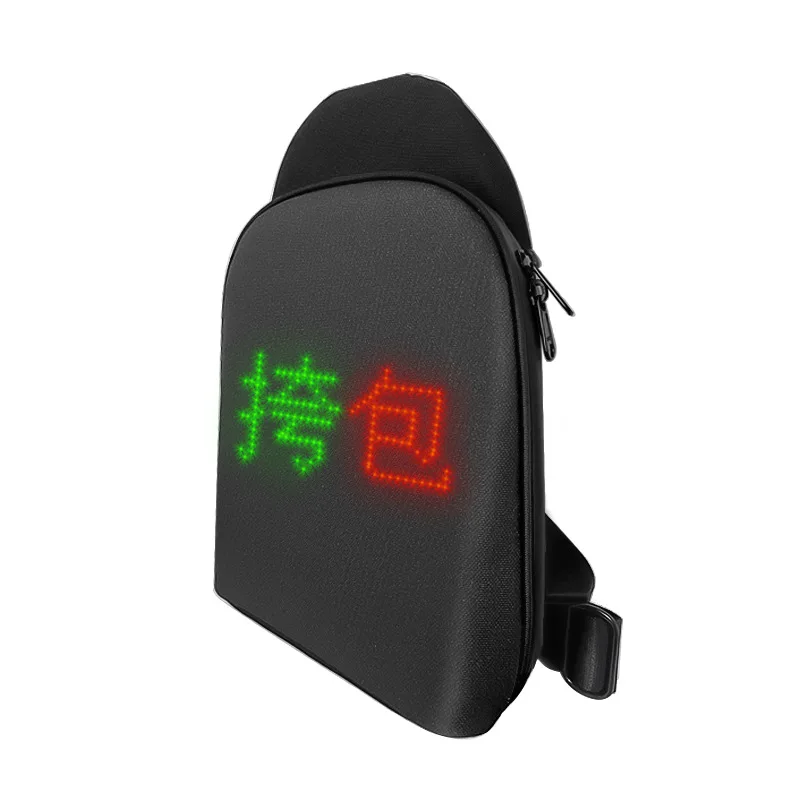 Bluetooth Светодиодный рекламный Рюкзак из ткани Оксфорд, мужская и женская светодиодная поясная сумка, Уличные велосипедные светодиодные сумки через плечо для мобильных телефонов 3