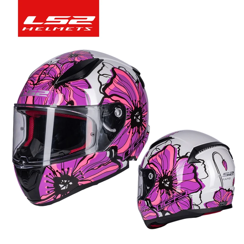 Capacete LS2 полнолицевой шлем Rapid Оригинальный Мотоциклетный шлем ABS мужские женские шлемы ECE уличные гонки ls2 FF353 casco moto 2