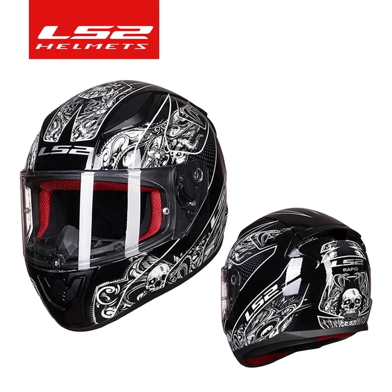 Capacete LS2 полнолицевой шлем Rapid Оригинальный Мотоциклетный шлем ABS мужские женские шлемы ECE уличные гонки ls2 FF353 casco moto 3