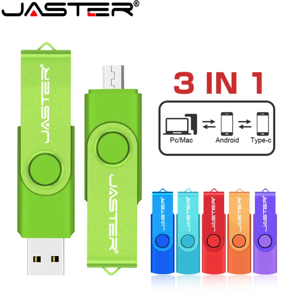 JASTER Вращающиеся USB Флэш-накопители 128 ГБ USB 2.0 OTG Флеш-накопитель 64 ГБ 32 Г 16 Г Бесплатный Пользовательский логотип USB-накопитель 8 ГБ Черный Креативный Подарок 0