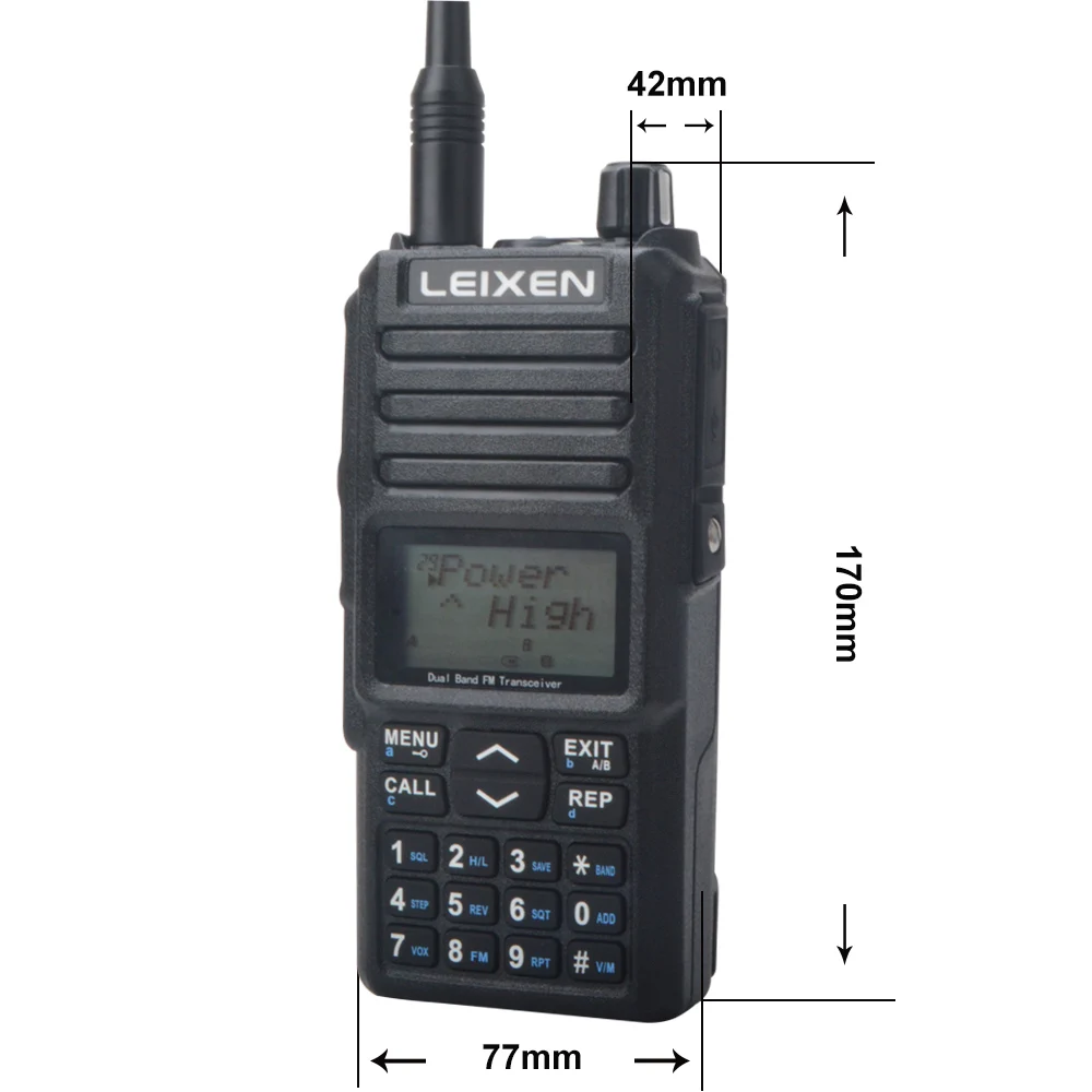 LEIXEN UV-25D 20 Вт Реальная 10-20 км Портативная рация VHF 136-174 МГц UHF 400-480 МГц Двухдиапазонный Двойной режим ожидания Двойной Прием VOX FM-радио 2