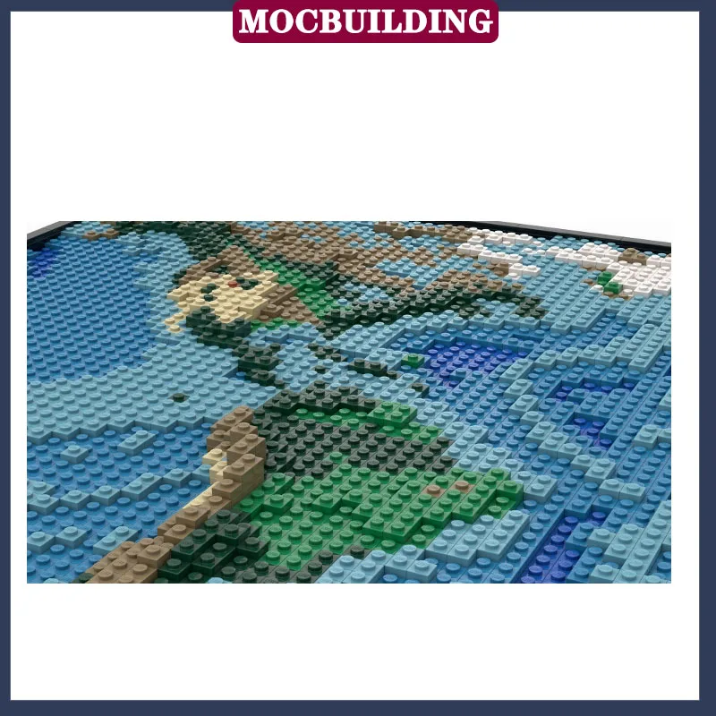 MOC City Цветная карта, модель, Набор строительных блоков, Коллекция Мирового океана, серия игрушек, подарки 1