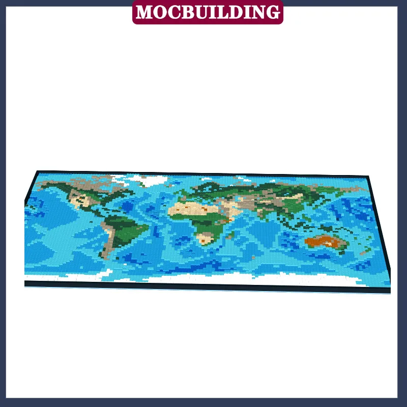 MOC City Цветная карта, модель, Набор строительных блоков, Коллекция Мирового океана, серия игрушек, подарки 2