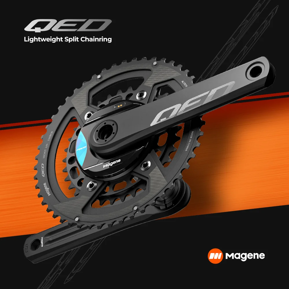 Magene Chainring 110BCD Разъемное Полое Сверхлегкое колесо Измерителя мощности, Аксессуары для шоссейных Велосипедов, Звездочка Micro Spline SRM 12S 3