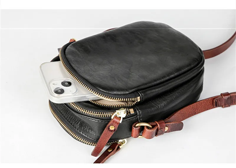 PNDME Простая повседневная высококачественная мужская сумка для мобильного телефона из натуральной кожи, легкая, хит продаж, сумка через плечо 3
