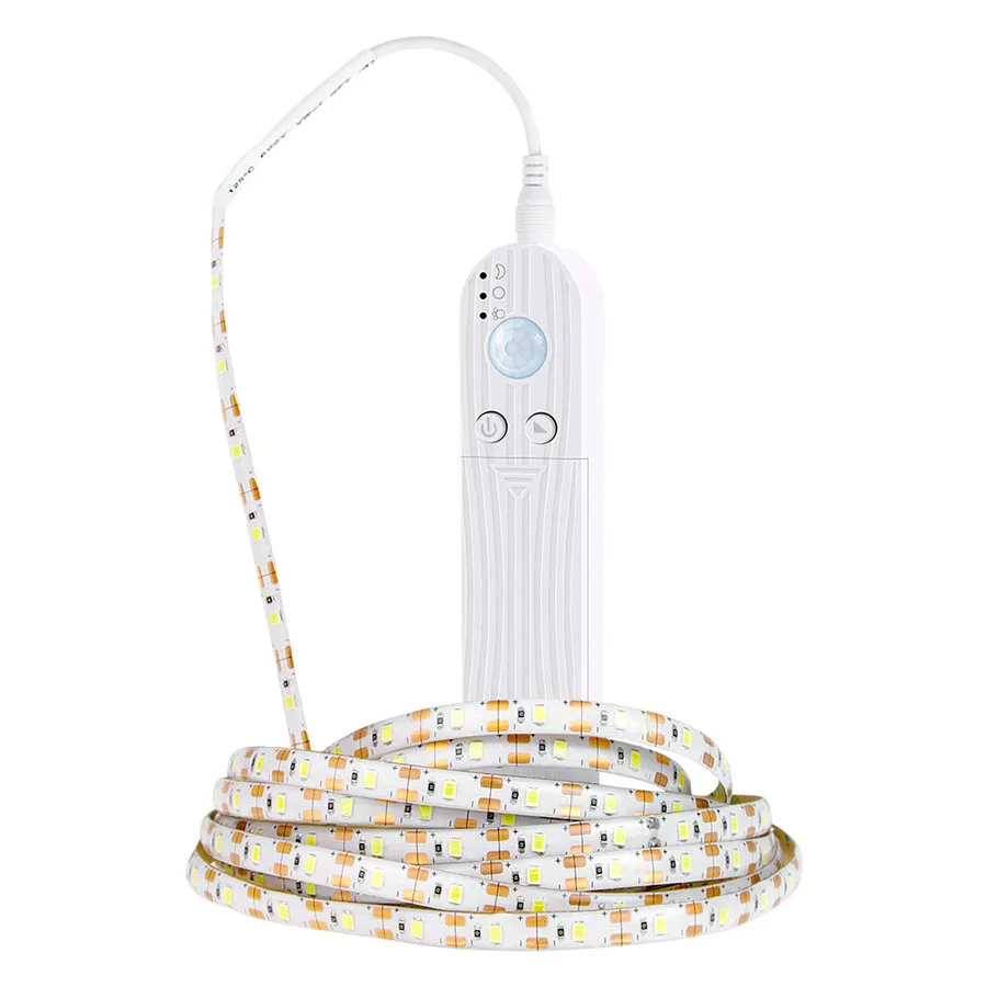 SMD Индукционная Лампа Для человеческого Тела LED 5V DC Battery Senser Light Strip Умный Дом Шкаф Кровать Лестничное Освещение Герметичный Водонепроницаемый 5