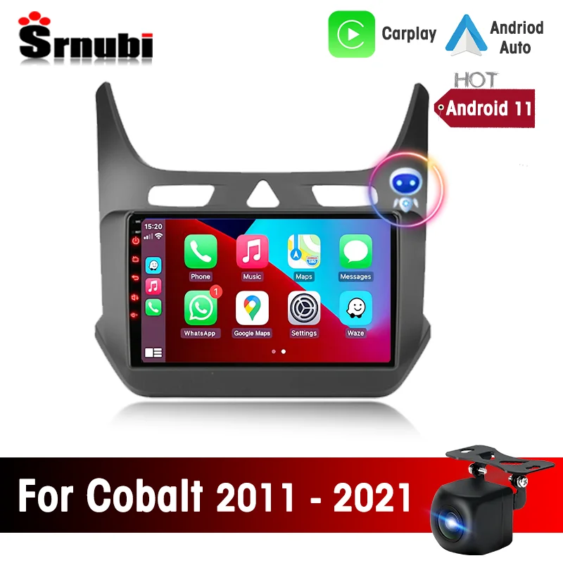 Srnubi Android 11 Автомобильный Радиоприемник для Chevrolet Cobalt 2 2011-2021 Мультимедийный Плеер Carplay Авто Динамик Аудио 2 Din GPS Головное устройство 0