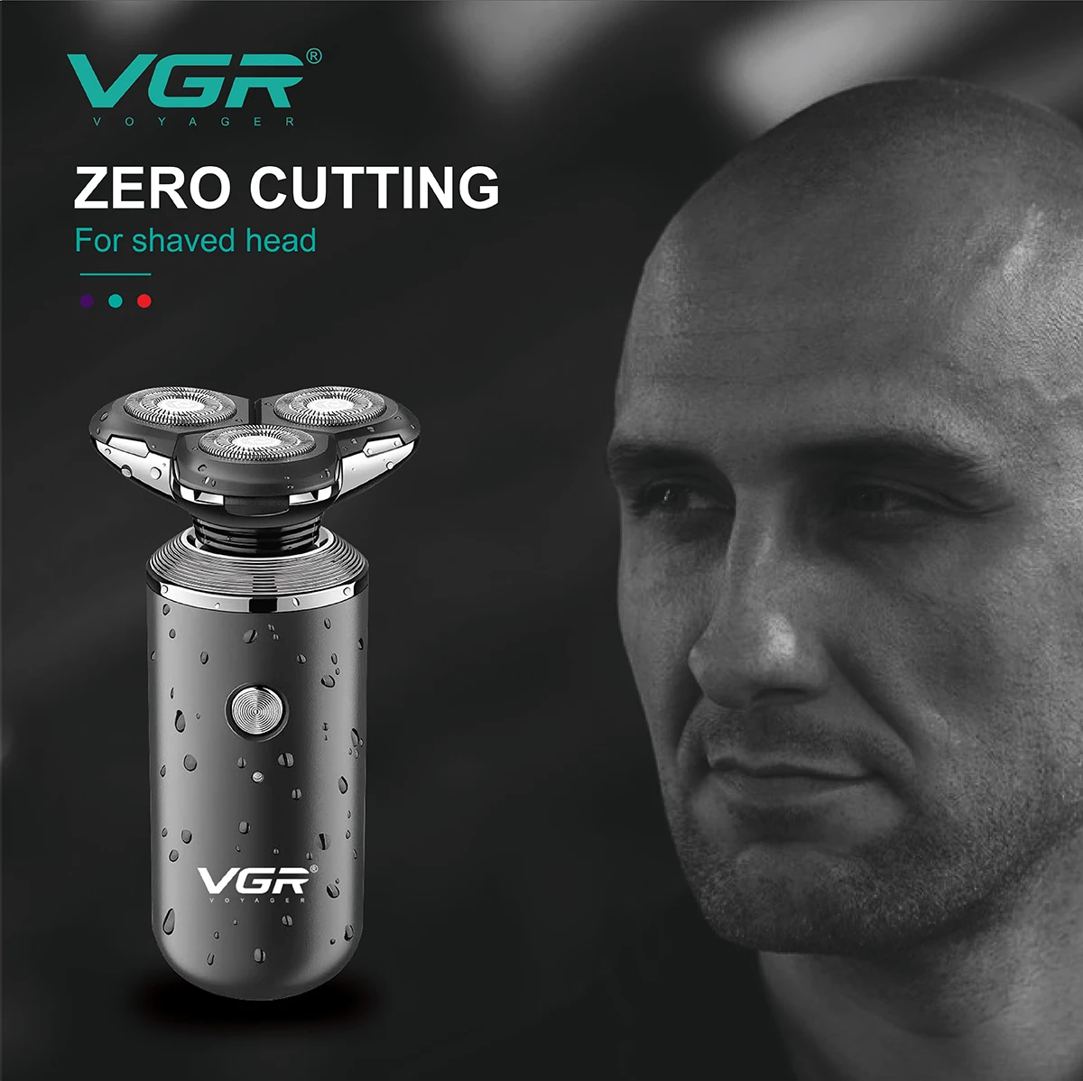 VGR Shaver Профессиональный Триммер для бороды, Электрическая бритва, Водонепроницаемый Станок для бритья, бытовой триммер, плавающая бритва для мужчин V-317 4