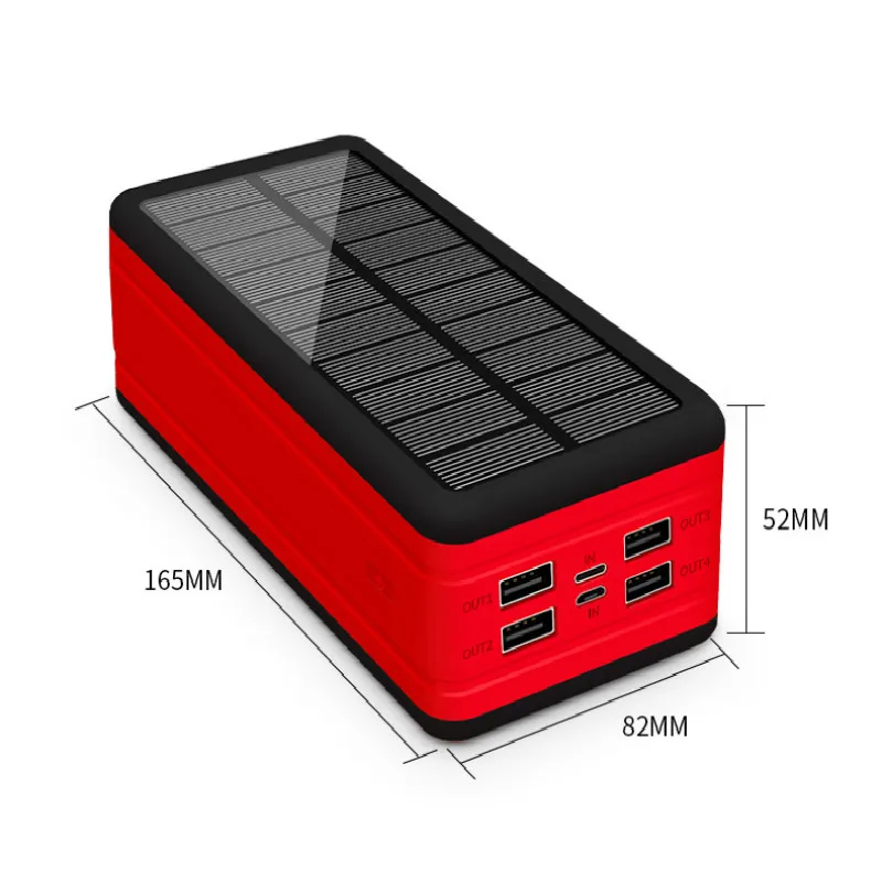 Xiaomi Mijia 99000mAh Солнечный power bank Большой Емкости chaeger Портативный 4USB Внешний аккумулятор для путешествий на открытом воздухе для iPhone13 13pro 2