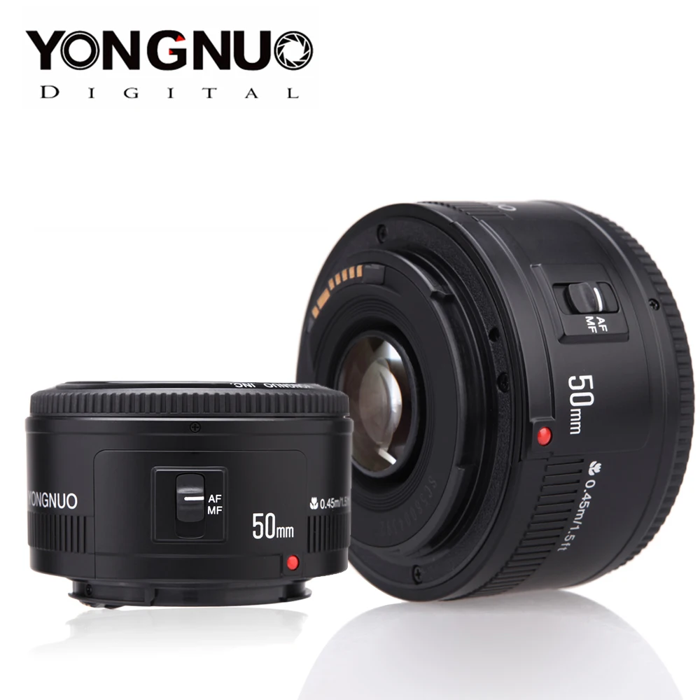 YONGNUO YN50mm f1.8 YN EF 50 мм f/1.8 AF Объектив с автоматической фокусировкой Диафрагмы YN50 Len для Цифровых зеркальных камер Canon EOS 60D 70D 5D2 5D3 600d 1
