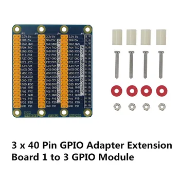 3 x 40 Pin Плата расширения GPIO, 1-3 модуля GPIO для ПК Orange Pi, Raspberry Pi 4B, модель 3B, 3B+