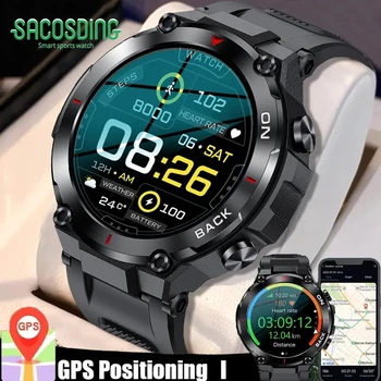 2023New GPS Track Наружные Военные Умные Часы Мужские IP68 Водонепроницаемые Спортивные Фитнес-Часы для Мониторинга здоровья Женские Часы Для Xiaomi Huawei