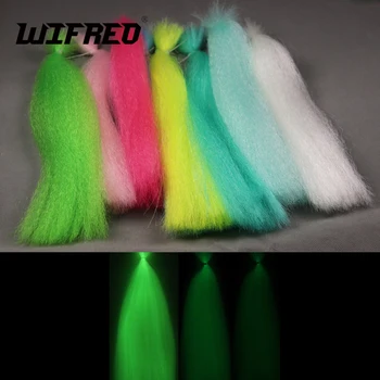 Wifreo 10 Упаковок 9 Цветов Флэш-Обтягивающее волокно Gliss N Glow Синтетический Материал для Имитации живца, Заменяющий Буктейл