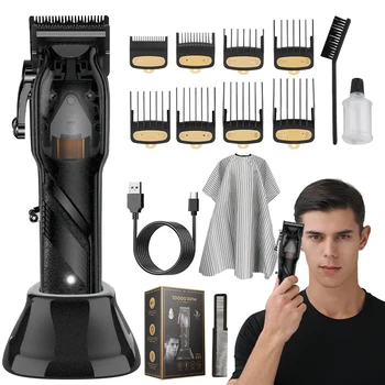 Новая высокоскоростная профессиональная машинка для стрижки волос 10000 об/мин, мощный электрический Триммер для стрижки волос для мужчин, домашняя парикмахерская машинка для стрижки волос