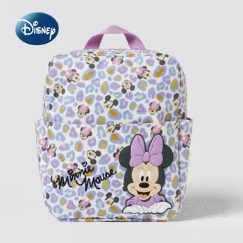 Новый детский рюкзак Disney Minnie's, школьная сумка для девочек с милым рисунком, Модный повседневный мини-рюкзак для девочек