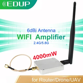 EDUP WiFi Booster Усилитель 2,4 G и 5,8 G Дальнобойный 4000 МВт Усилитель 6dBi Антенна Беспроводной WiFi Усилитель сигнала для маршрутизатора Беспилотный летательный аппарат