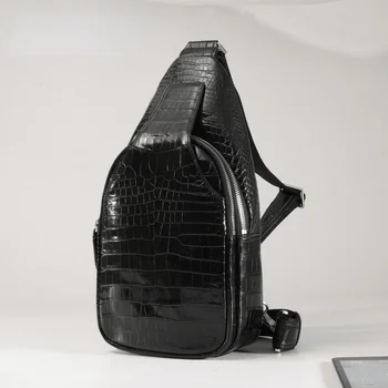 Мужская Новая роскошная деловая сумка через плечо для отдыха на открытом воздухе, туристическая сумка-мессенджер из натуральной кожи, мини-рюкзак на одно плечо