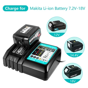 Специальное предложение литий-ионные аккумуляторы с зарядным устройством BL1860 18V 6000mAh для Makita 18V battery 6Ah BL1840 BL1850 BL1830 BL1860B