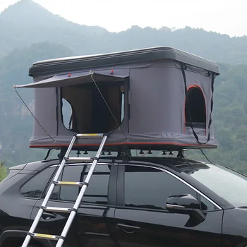 Автомобиль Грузовик Кемпинг на крыше 2 Человека Гидравлическое Автоматическое Открывание Палатки с жесткой оболочкой На открытом воздухе Одноместный номер