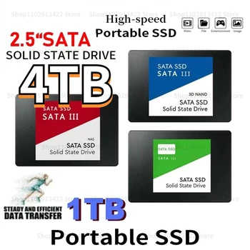 2,5 Дюймов 4 ТБ SATA SSD Высокоскоростной твердотельный накопитель 2 ТБ Внутренний твердотельный накопитель M.2 Интерфейс SATA 1 ТБ Жесткий диск Для Портативного Компьютера Ноутбук SSD