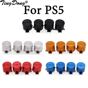 TingDong Металлическая Пуля ABXY Кнопка Джойстик Колпачки для большого пальца Запасная часть для геймпада Sony PS5