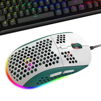 Сотовая мышь Эргономичная и легкая Компьютерная мышь Honeycomb Эргономичные мыши RGB Gamer для ПК и ноутбуков