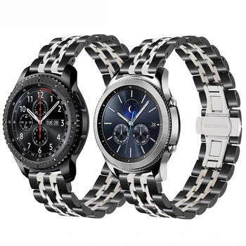 Для Samsung Gear S3 Bands, Gear S3 Frontier/Классический ремешок 22 мм из нержавеющей стали, браслет на запястье для Galaxy watch 46 мм correa