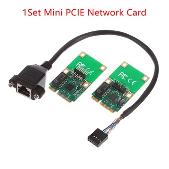 1 комплект Сетевой карты Mini PCI-E 1000 Мбит/с Gigabit Ethernet RJ45 LAN Сетевой адаптер Встроенный проводной LAN