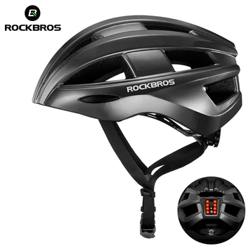 Велосипедный шлем ROCKBROS, светодиодный задний фонарь, Перезаряжаемый, выполненный из цельной стали, Велосипедный шлем MTB, Дорожный Велосипедный шлем, Спортивная Безопасная шляпа, шлем
