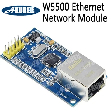 Сетевой модуль W5500 Ethernet Shield LAN Поддерживает программу микроконтроллера TCP/IP 51/STM32 с 32k Байтами SPI 3,3 В/5 В по сравнению с W5100