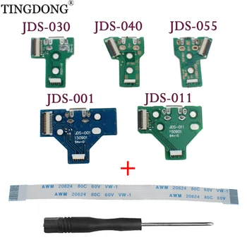 USB-порт для зарядки PS4 JDS-030/JDS-011 и 12-контактный, JDS-001 и 14-контактный, FJDS-055 и 12-контактный Разъем для замены кабеля для контроллера PS4