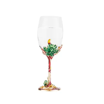 Европейская эмалевая чашка для красного вина, набор графинов, бытовая высококачественная хрустальная чашка для вина, французский винтажный креативный кубок