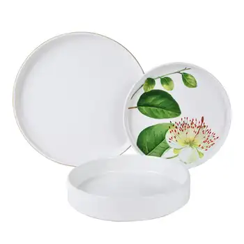 Набор посуды Bloom White из 12 предметов RS, подарок для ресторана и дома
