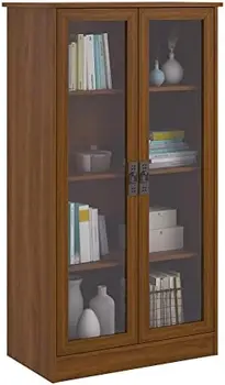 Книжный шкаф со стеклянной дверью Quinton Point, эспрессо