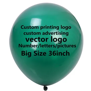 36 дюймов 20 шт./лот, логотип для печати на воздушном шаре, рекламные баллоны на заказ, 24 дюйма, всевозможные цвета воздушных шаров высокого качества