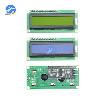 LCD1602 1602 ЖК-модуль Синий/Зеленый Экран 16x2 Символьный ЖК-дисплей PCF8574T PCF8574 IIC I2C Интерфейс 5 В Для Arduino