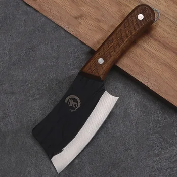 Нож из нержавеющей стали ручной ковки 4Cr13, многофункциональный кухонный нож, Мини-мясницкий нож, профессиональный уличный нож для нарезки рыбы